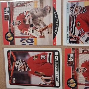 Jacques Cloutier Chicago Blackhawks NHL Hockey Rookie Cards
